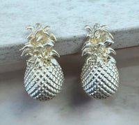 ANANA EARRINGS a tropical touch. Plated with 24k gold