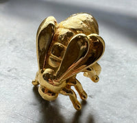 BEE RING wonderful insects. Plated with 24k gold