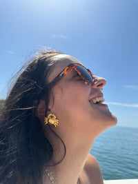 CRAB studs. essence of the ocean. Plated with 24k gold