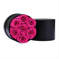 Natural Real Peserved Roses in Round Box Hanmade Forever Fowers