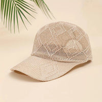 Women Baseball Cap Solid Color Breathable and Trendy