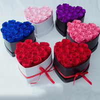 Eternal Rose Gift Box , Forever Rose. Handmade real flowers