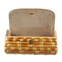 La Terran Handmade Natural Bamboo Root Clutch Bag