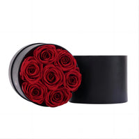 Natural Real Peserved Roses in Round Box Hanmade Forever Fowers