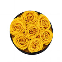 Natural Real Peserved Roses in Round Box Hanmade Forever Fowers