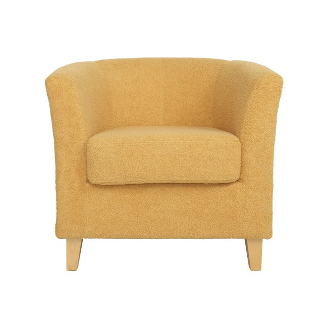 Elegant Style, Mustard Yellow Cortina Fabric Club Chair – Stylish, Durable Design for Comfortable Seating, Ideal for Relaxing, Reading, and Home Decor Enhancements, Relaxing Armchair|Elegant Room Accent|Textured Upholstery, Chair for Living Room